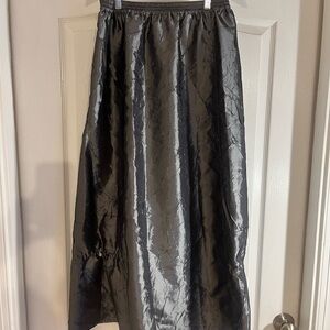 Mahane Women’s Metallic Gray Maxi Skirt Size M